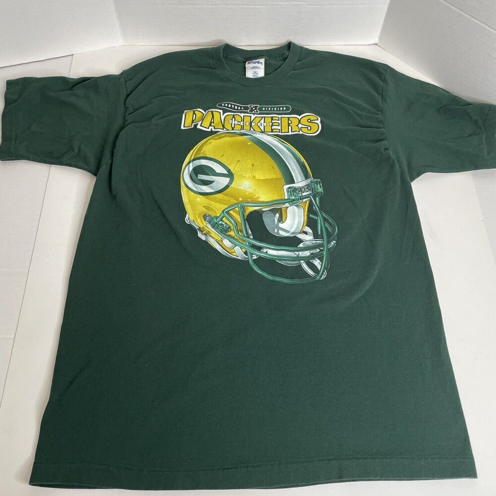 Vintage Green Bay Packers Graphic T-Shirt, 2XL, Pro Player, Helmet Logo - Picture 4 of 8